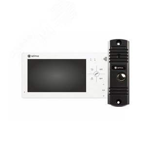 Комплект видеодомофона Optimus VM-7.0 (w)+ DS-700L (черный)