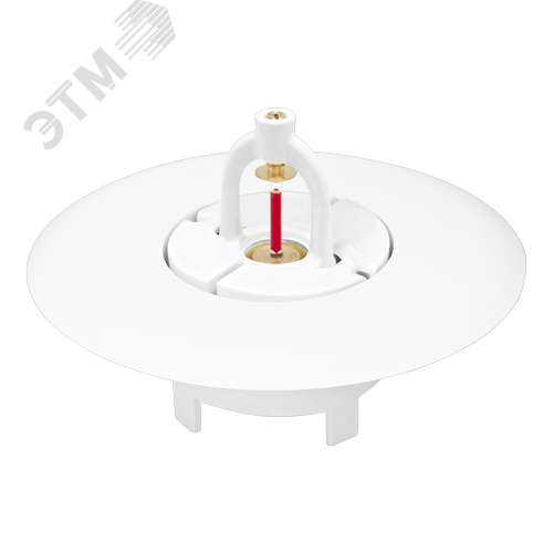 Изображение товара Цоколь фасонный пластиковый белый R 1/2 для углубленного монтажа оросителей (шт)