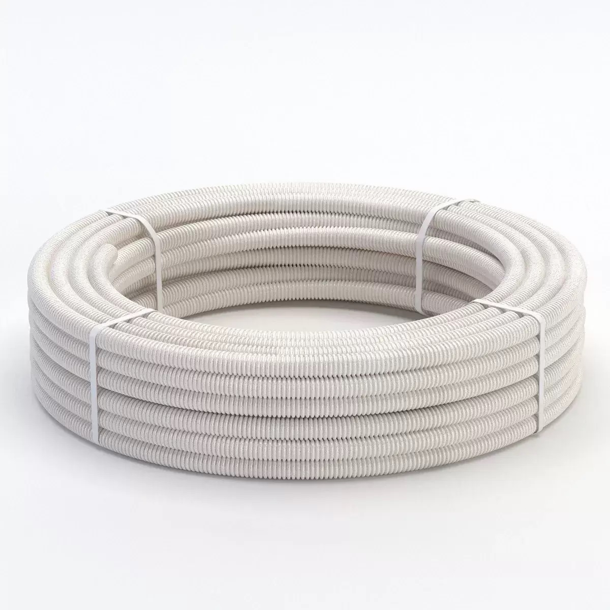 Труба гофрированная из нерж. стали SS304 PT 25А, сл. кость, 20м