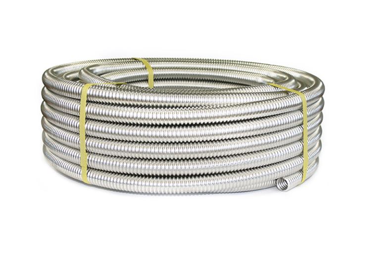 Труба гофрированная из нержав стали SS304 40А, отожженная 10м