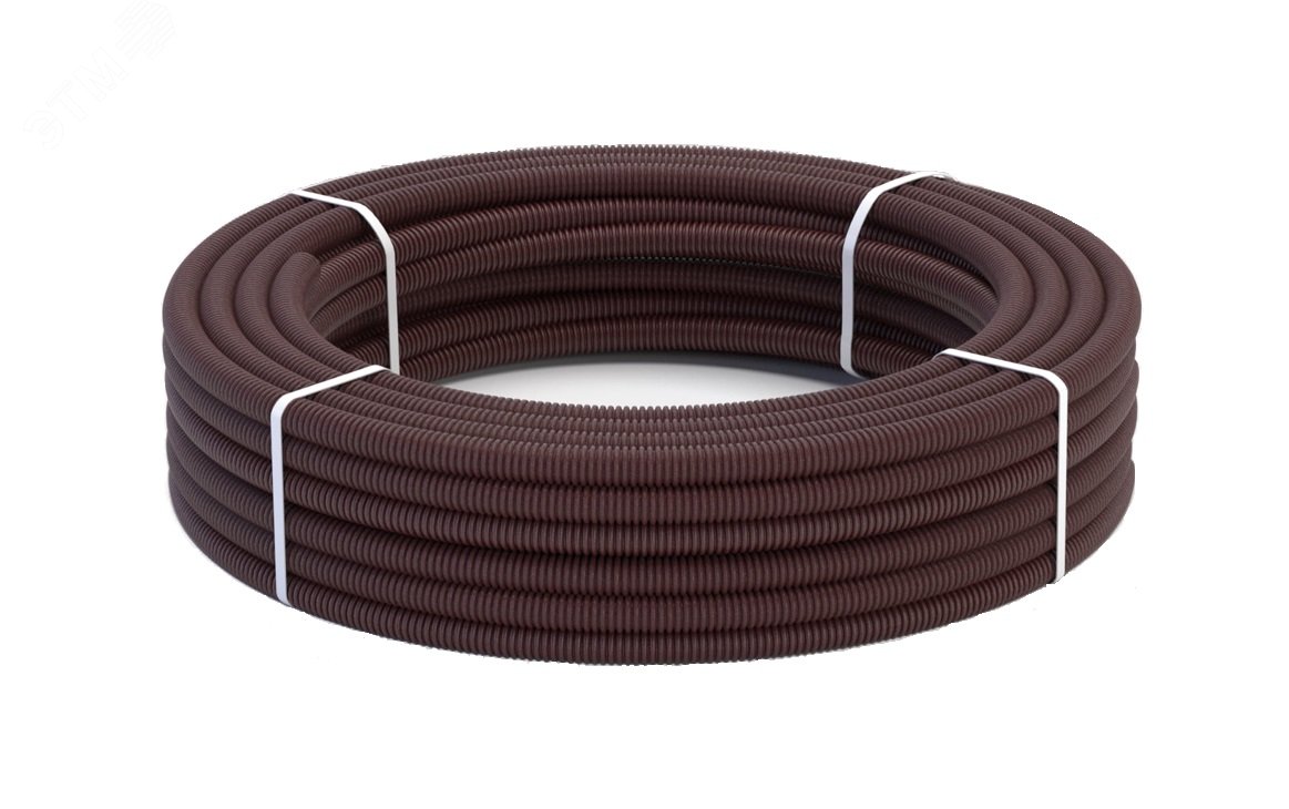 Изображение товара Гофрированная труба из нержавеющей стали SS304 PT 25А 10м коричневая