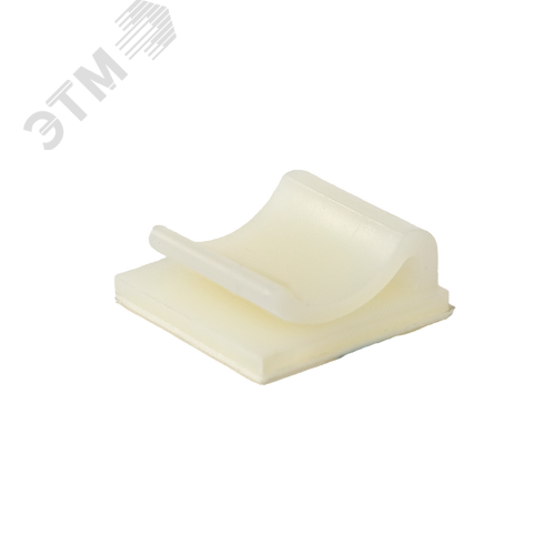 Клипса монтажная с клеевым слоем, 25х25мм (для монтажа на ровной поверхности) - фото 1