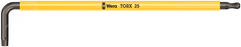Ключ Г-образный 967 SPKXL TORX Multicolour удлиненный с шаром TX 25 x 154 мм WE-024486 Wera