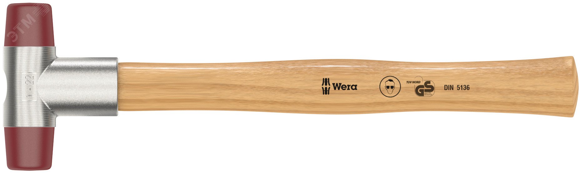 Изображение товара Киянка со сменными бойками из полиуретана 250 мм Wera