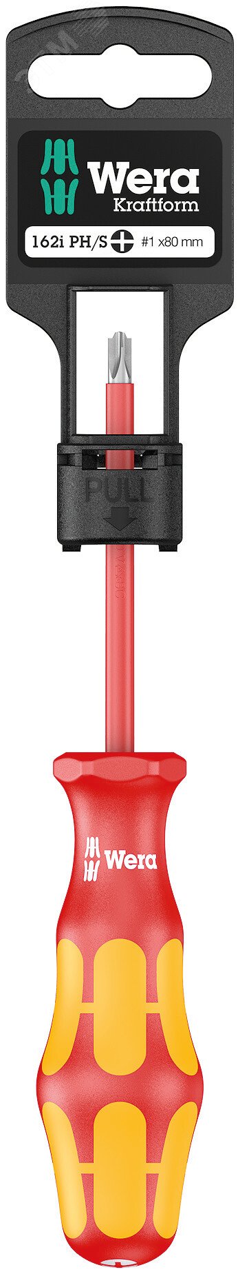 Изображение товара Отвёртка диэлектрическая Wera 162 i PH/S PlusMinus VDE SB 80 мм
