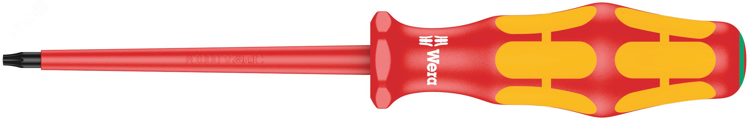 Изображение товара Диэлектрическая отвертка Wera TORX TX 8X80 мм для электроработ VDE