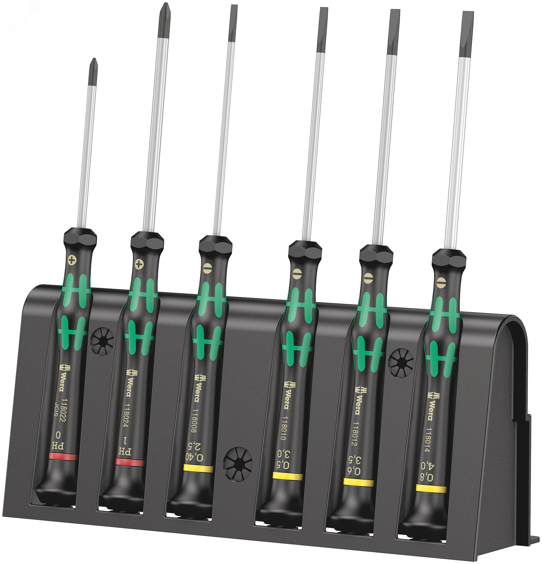 Изображение товара Набор отверток Wera Micro 6 предметов с подставкой для прецизионных работ