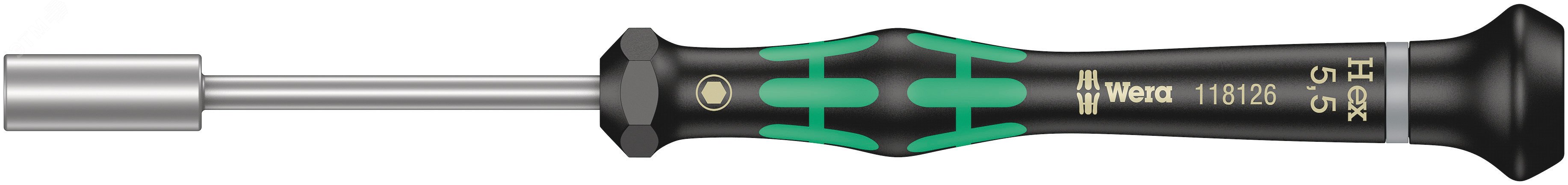 Изображение товара Отвертка торцевая Wera Micro 2069 5.5X60 мм для прецизионных работ