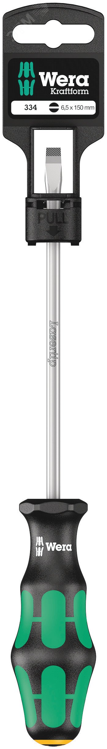 Изображение товара Отвертка шлицевая Wera 334 SL SB 1.2X6.5X150 мм с держателем