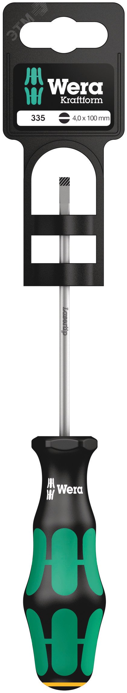 Изображение товара Отвертка шлицевая 335 SB SL 0.8X4X100 мм с держателем-еврослот Wera