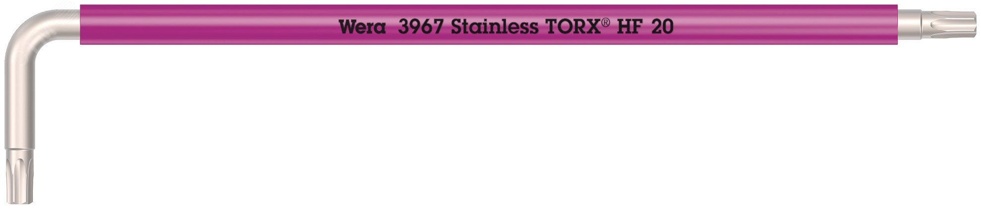 Изображение товара Ключ Г-образный с функцией фиксации крепежа 3967 SXL HF TORX Multicolour удлиненный нержавеющая сталь TX 20X137 мм (шт)