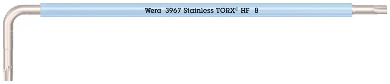Изображение товара Ключ Г-образный с функцией фиксации крепежа 3967 SXL HF TORX Multicolour удлиненный нержавеющая сталь TX 8X90 мм (шт)
