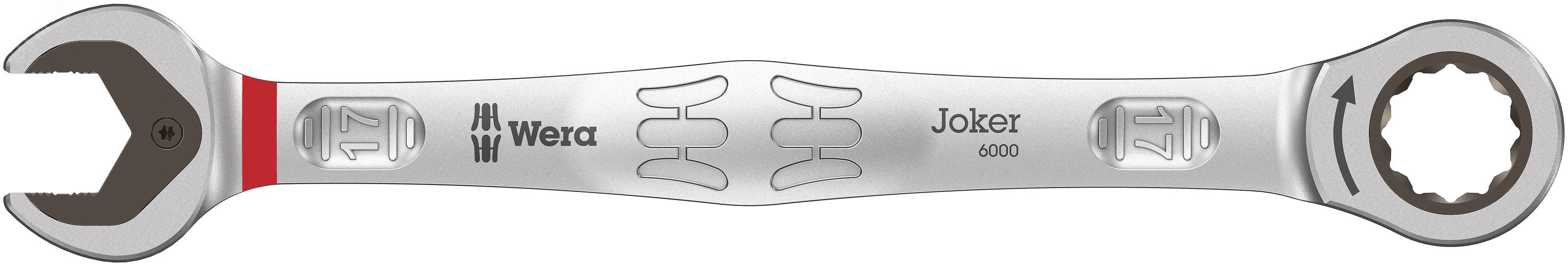 Изображение товара Комбинированный ключ с трещоткой Joker 17 мм Wera WE-073277 профессиональный инструмент