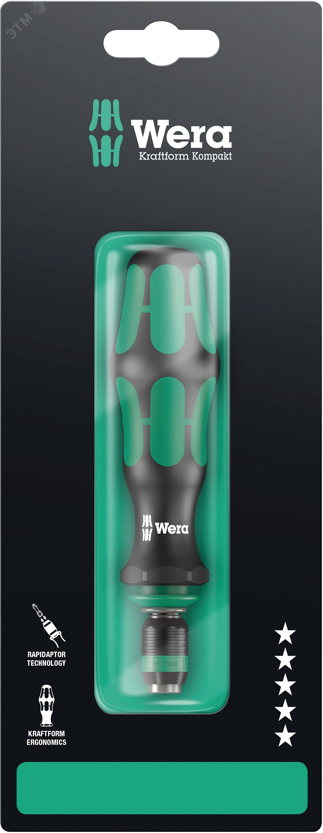 Изображение товара Рукоятка-битодержатель Wera 817 R с патроном Rapidaptor