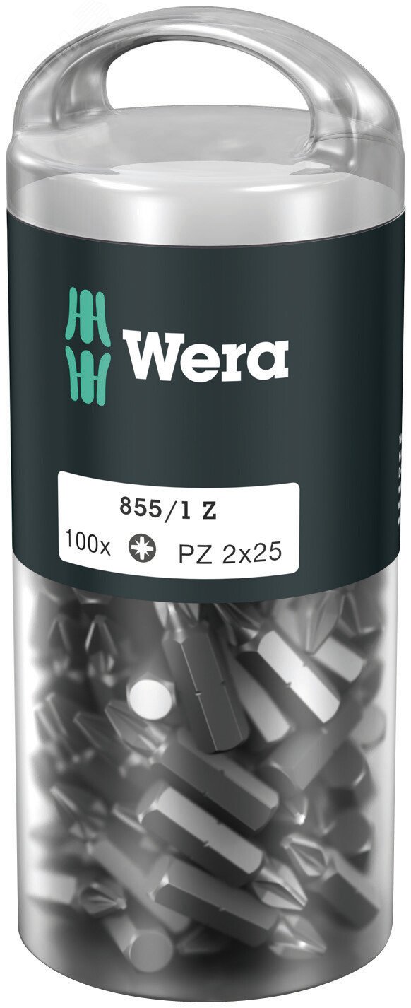 Изображение товара Набор бит Wera 855/1 Z DIY 100 PZ 2 длина 25 мм 100 шт