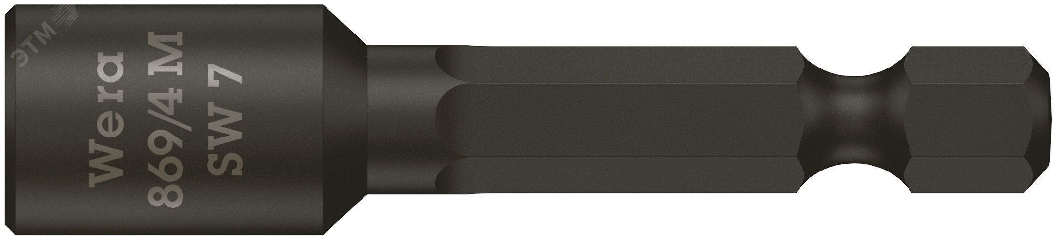 Изображение товара Головка торцевая 869/4 M с магнитом 1/4'' 50 мм Wera Чехия