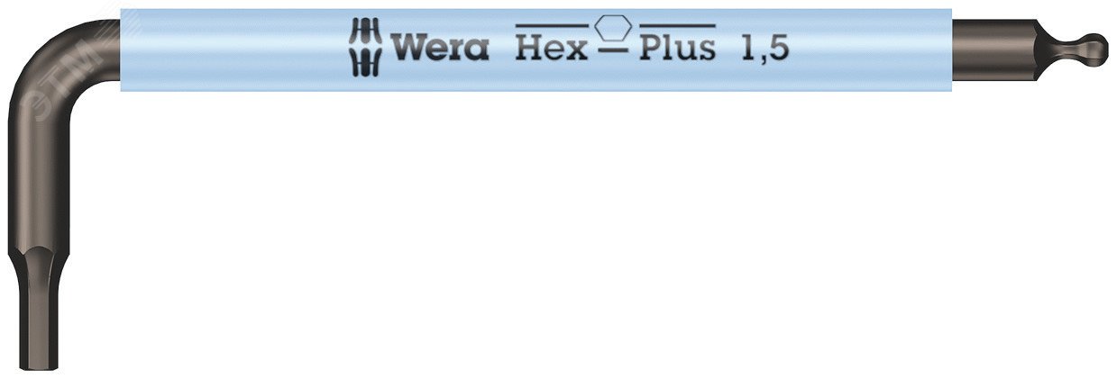 Изображение товара Ключ Г-образный Wera 950 SPKS Multicolour с шаровидным наконечником 1.5X50 мм