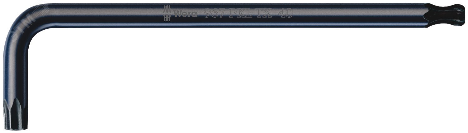 Изображение товара Ключ Г-образный 967 PKL TORX BlackLaser с шаром TX 20X96 мм (шт)