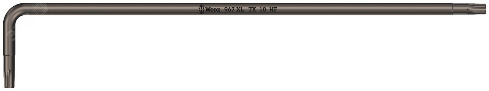 Изображение товара Ключ Г-образный 967 XL HF TORX с функцией фиксации крепежа удлиненный TX 10X112 мм (шт)