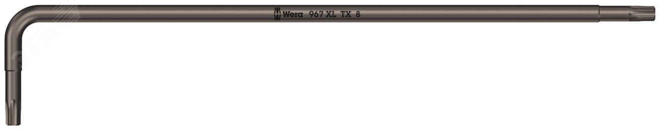Изображение товара Ключ Г-образный 967 XL HF TORX с функцией фиксации крепежа удлиненный TX 8X90 мм (шт)