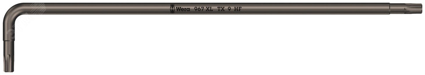 Изображение товара Ключ Г-образный 967 XL HF TORX с функцией фиксации крепежа удлиненный TX 9X101 мм (шт)