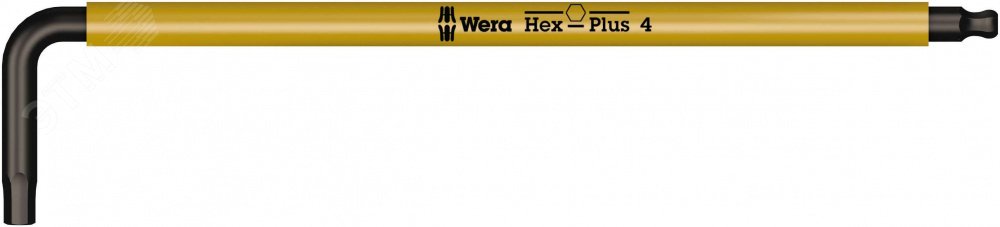 Ключ Г-образный 950 SPKL Multicolour с шаром 4 x 137 мм WE-022608 Wera