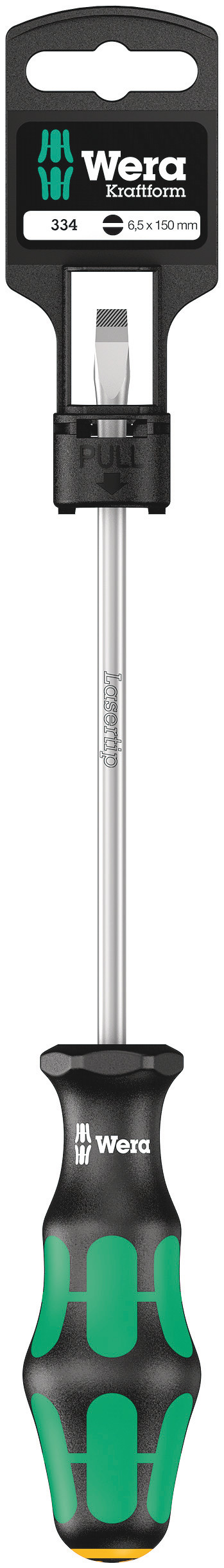 Отвертка шлицевая 334 SL SB 1.2X6.5X150 мм с держателем-еврослот