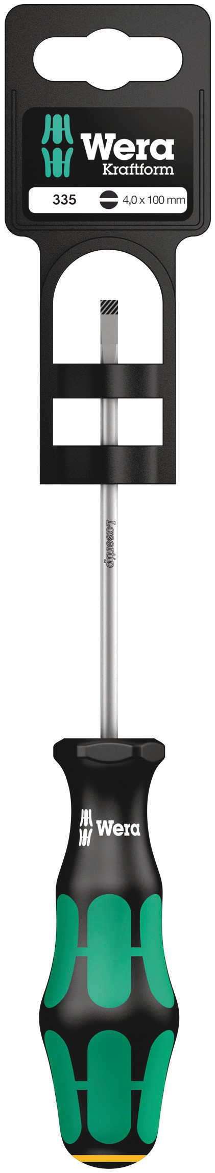 Отвертка шлицевая 335 SB SL 0.8X4X100 мм с держателем-еврослот