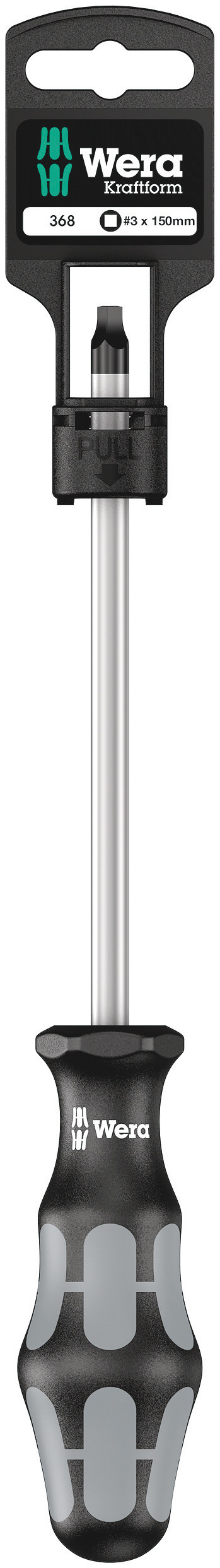 Отвертка для винтов 368 Robertson SB с внутренним квадратом # 3X150 мм с держателем-еврослот