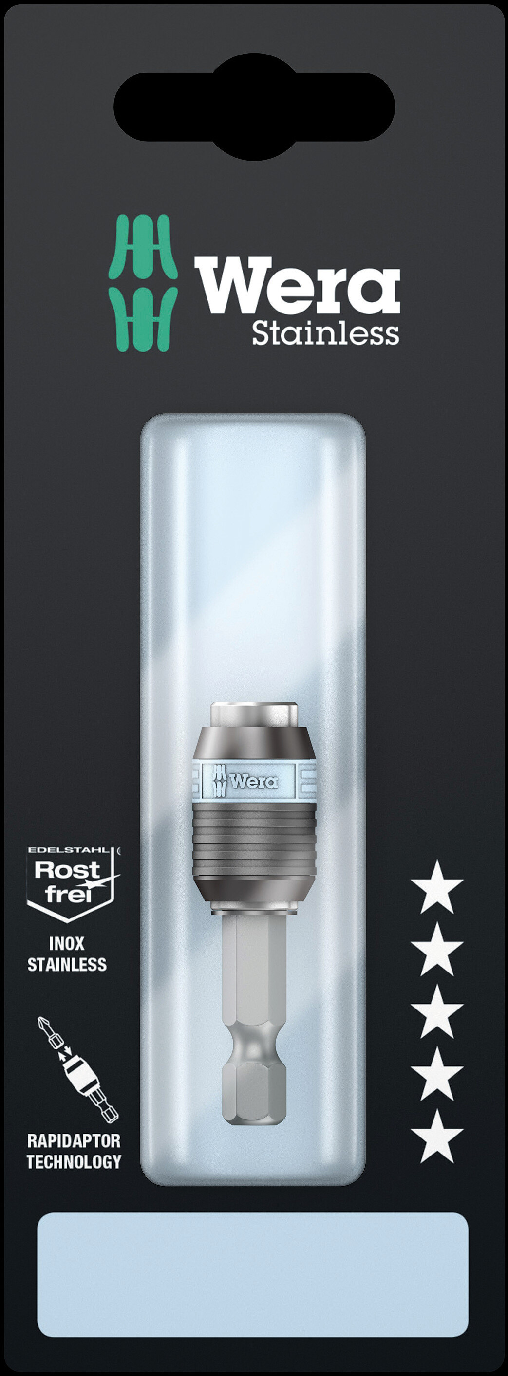 Битодержатель 3888/4/1 K Rapidaptor SB с быстрозажимным патроном хвостовик 1/4 E 6.3 нержавеющая сталь 1/4X50 мм с держателем-еврослот