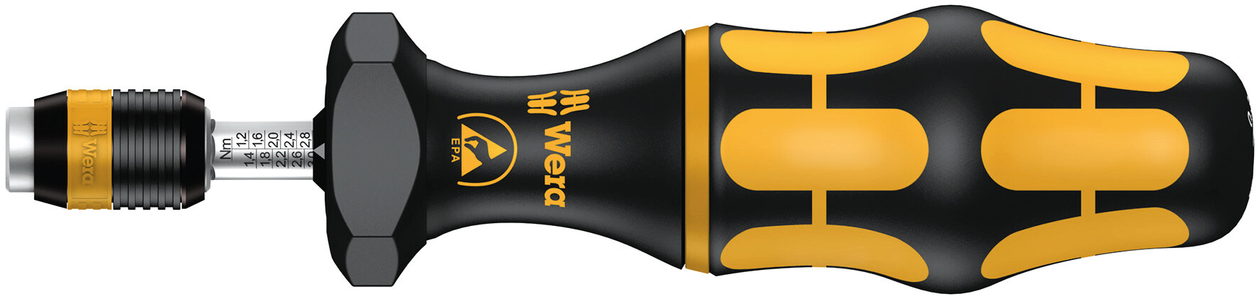 Отвертка динамометрическая антистатическая 11.0-29.0 inlbf патрон Rapidaptor для бит 1/4 C/E 6.3 погрешность ± 6%. 7446 ESD Kraftform