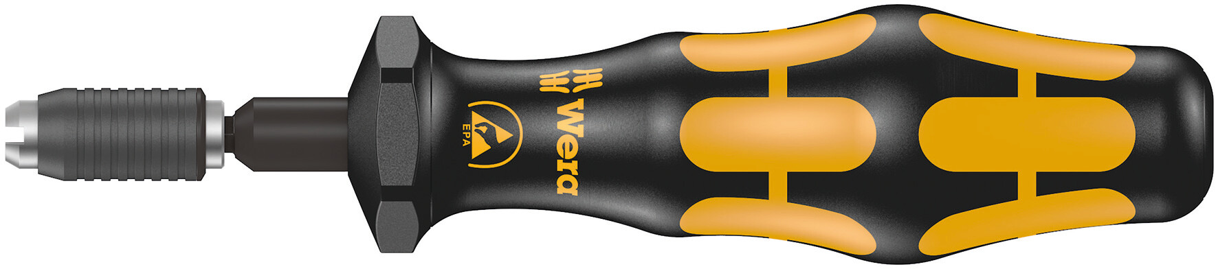 Отвёртка-битодержатель динамометрическая антистатическая, 0.1 Нм, для серийных операций, ESD Pre-Set Kraftform, Halfmoon/HIOS 4 мм