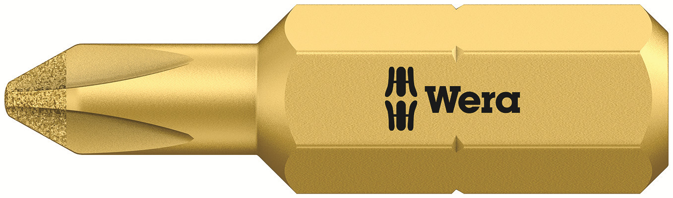 Бита 851/1 RDC PH алмазное покрытие узкий стержень для саморезов для гипсокартона хвостовик 1/4 C 6.3 PH 2X25 мм