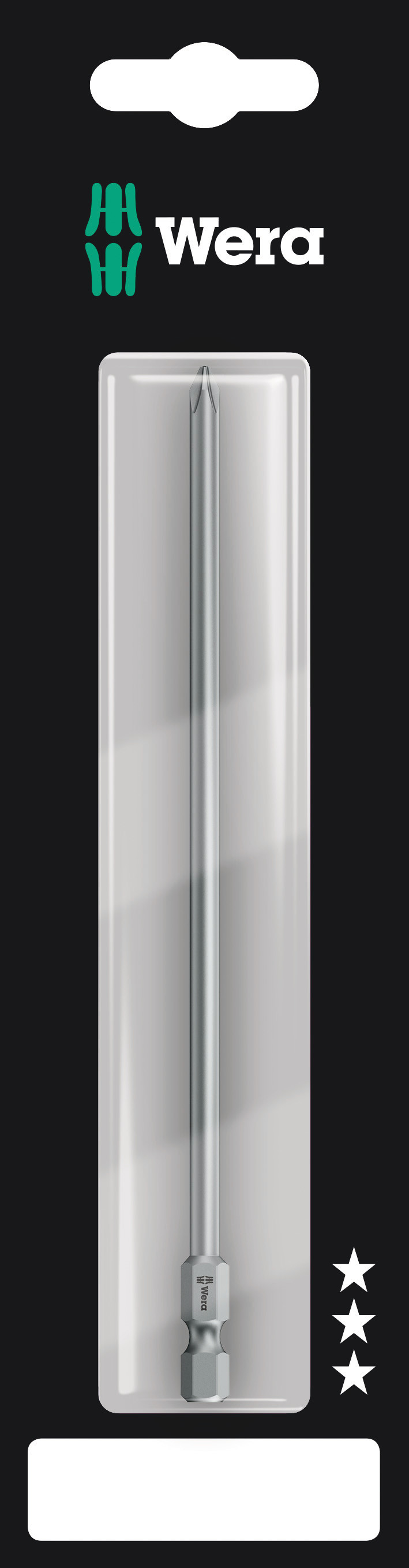 Бита 851/4 Z PH SB вязкая твёрдость хвостовик шестигранный 1/4 E 6.3 PH 1X152 мм с держателем-еврослот для подвеса