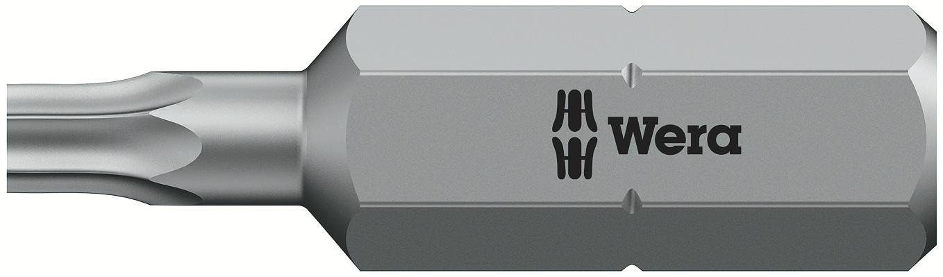 Бита 867/1 Z TORX BO с отверстием под штифт вязкая твердость хвостовик 1/4 C 6.3 TX 9X25 мм