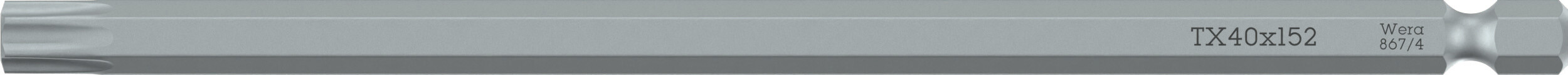 Бита 867/4 Z TORX вязкая твердость хвостовик 1/4 E 6.3 TX 30X152 мм