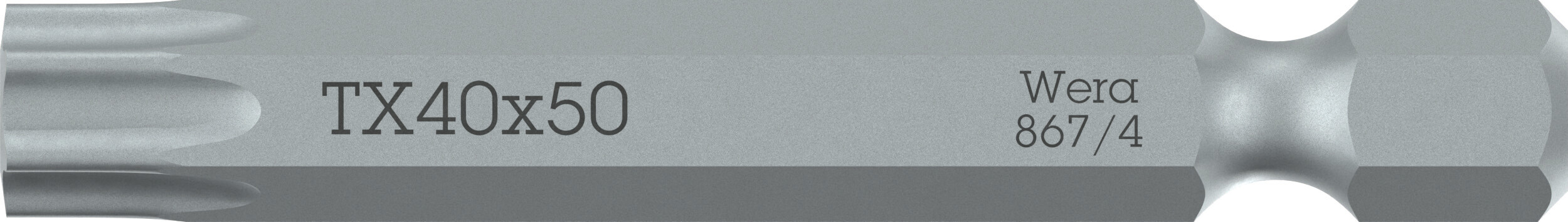 Бита 867/4 Z TORX вязкая твердость хвостовик 1/4 E 6.3 TX 4X50 мм