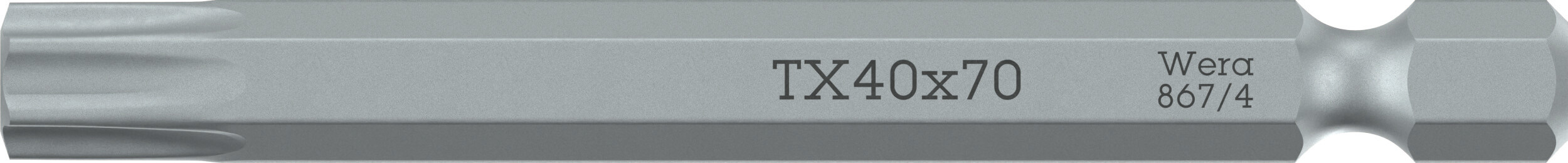 Бита 867/4 Z TORX вязкая твердость хвостовик 1/4 E 6.3 TX 9X70 мм