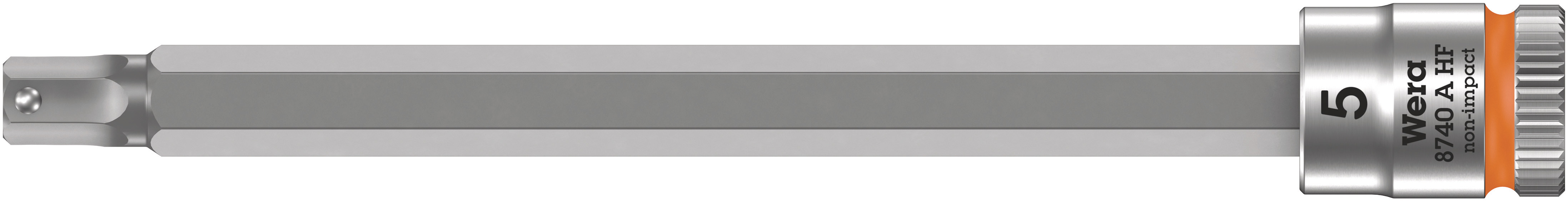 Головка торцевая 8740 A Hex-Plus HF Zyklop со вставкой под внутренний шестигранник DR 1/4 с функцией фиксации крепежа 5X100 мм