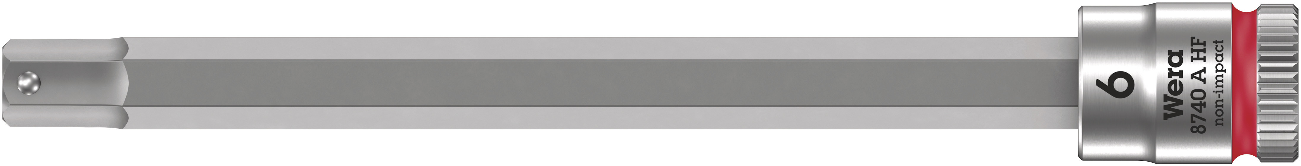 Головка торцевая 8740 A Hex-Plus HF Zyklop со вставкой под внутренний шестигранник DR 1/4 с функцией фиксации крепежа 6X100 мм