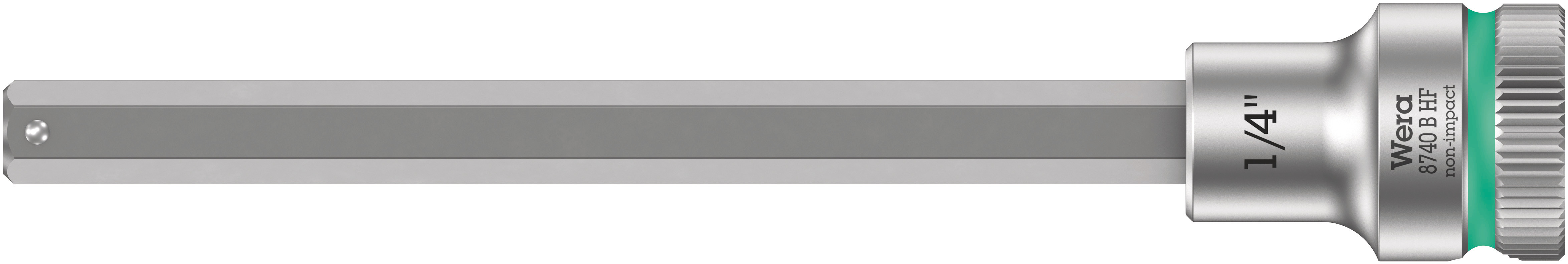 Головка торцевая 8740 B Hex-Plus HF Zyklop со вставкой под внутренний шестигранник DR 3/8 с функцией фиксации крепежа 1/4X107 мм