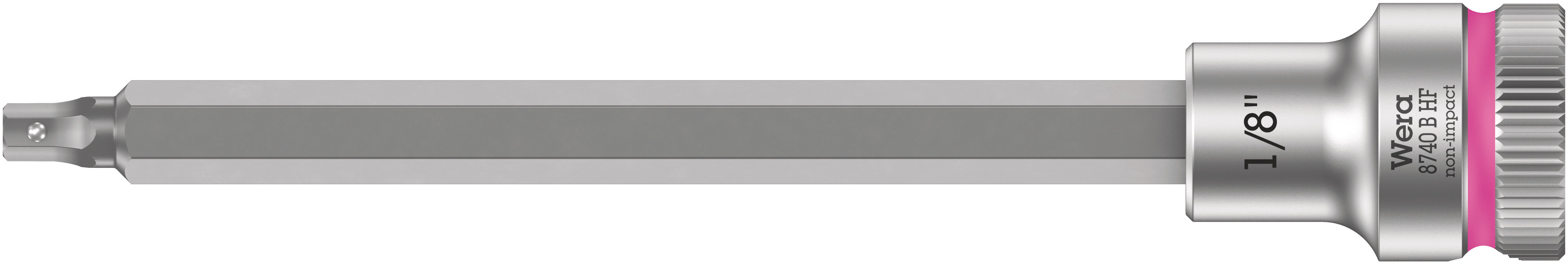 Головка торцевая 8740 B Hex-Plus HF Zyklop со вставкой под внутренний шестигранник DR 3/8 с функцией фиксации крепежа 1/8X107 мм