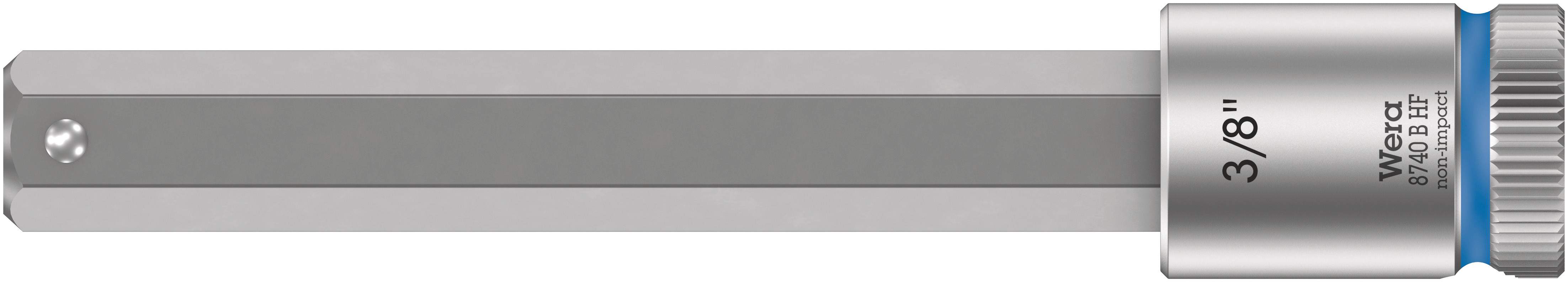 Головка торцевая 8740 B Hex-Plus HF Zyklop со вставкой под внутренний шестигранник DR 3/8 с функцией фиксации крепежа 3/8X100 мм