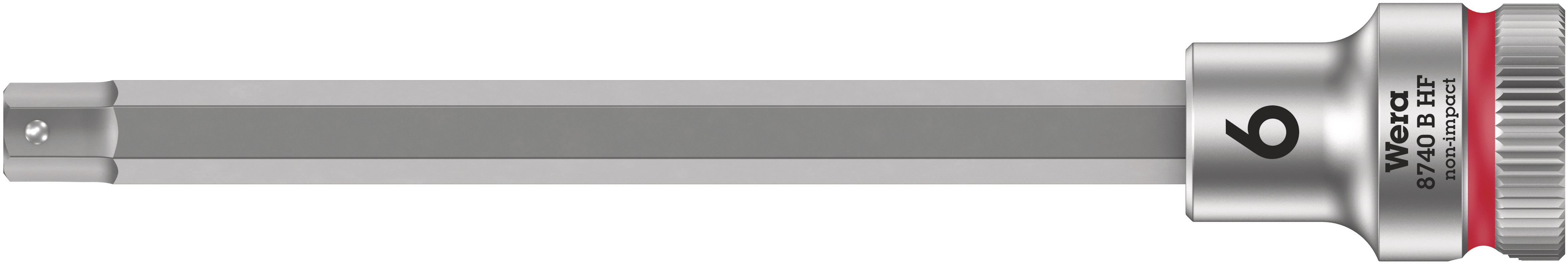 Головка торцевая 8740 B Hex-Plus HF Zyklop со вставкой под внутренний шестигранник DR 3/8 с функцией фиксации крепежа 6X107 мм