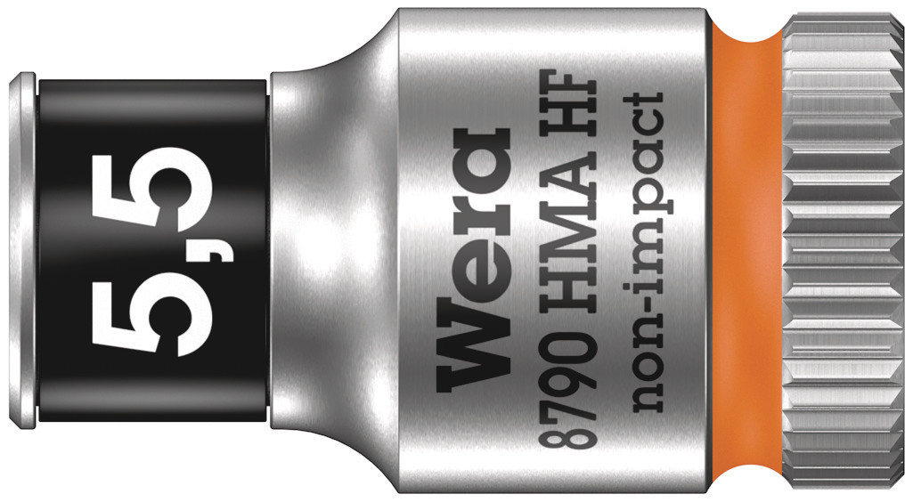 Головка торцевая шестигранная 8790 HMA HF Zyklop DR 1/4 с функцией фиксации крепежа 5.5X23 мм