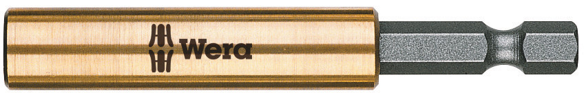 Битодержатель 890/4/1 с медно-бериллиевой втулкой стопорным кольцом и магнитом хвостовик 1/4 E 6.3 для бит 1/4 С 6.3 75 мм