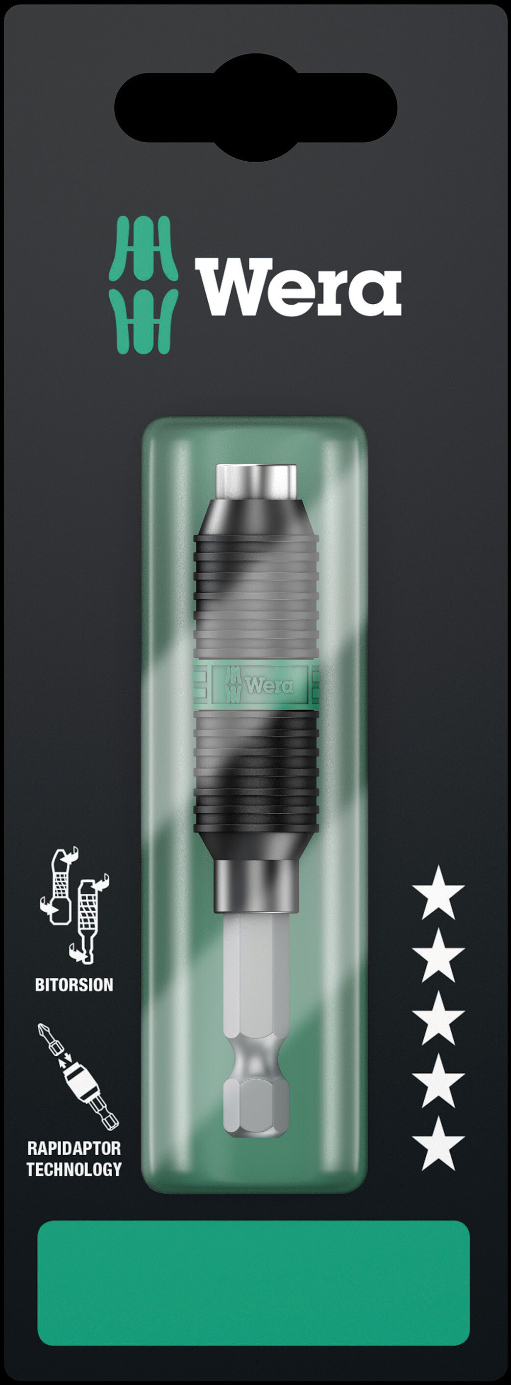 Битодержатель 897/4 R BiTorsion Rapidaptor SB с быстрозажимным патроном хвостовик 1/4 E 6.3 1/4X75 мм с держателем-еврослот