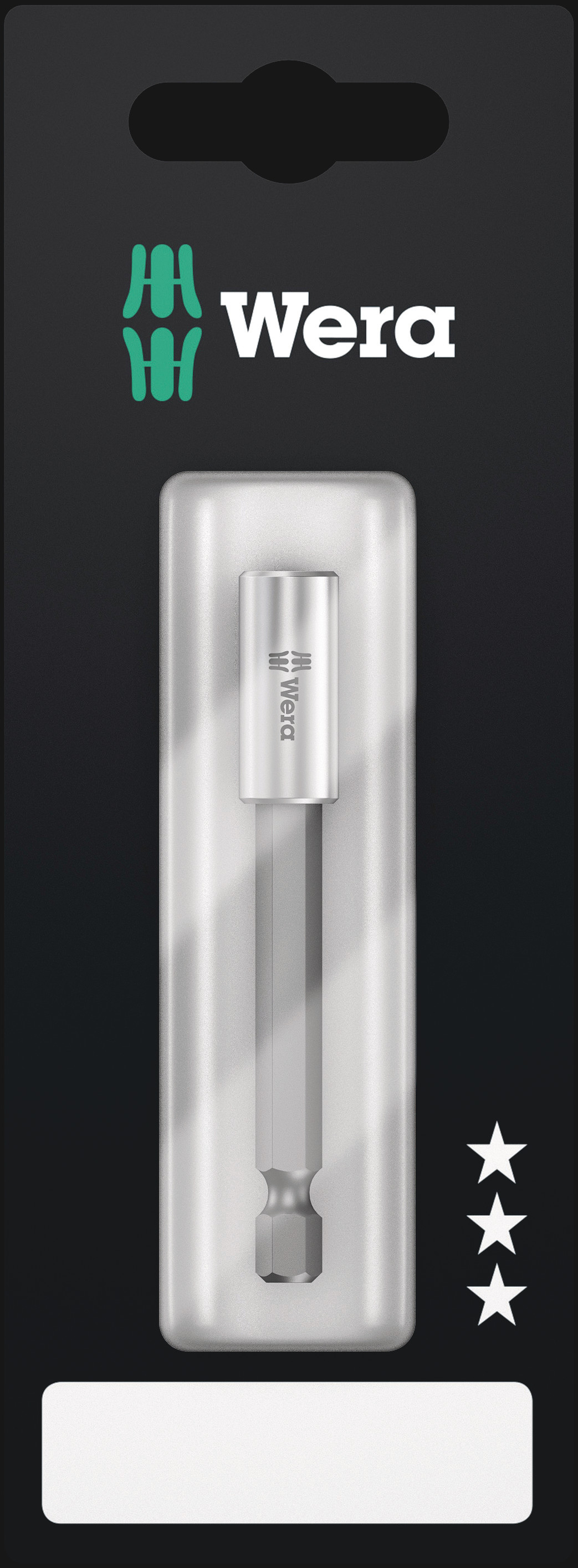 Битодержатель с втулкой из нержавеющей стали. 899/4/1 S 75 с стопорным кольцом и магнитом хвостовик 1/4 E 6.3 для бит 1/4 С 6.3 75 мм