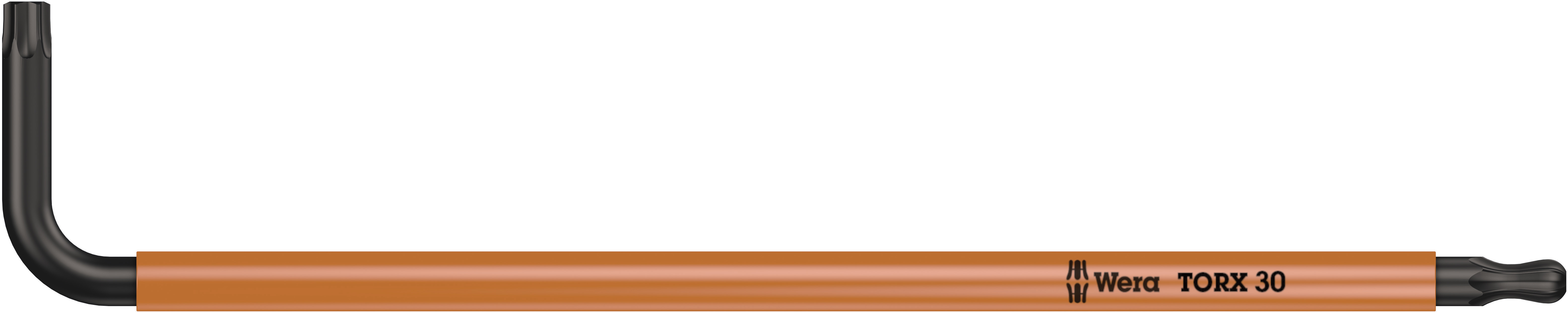 Ключ Г-образный 967 SPKL TORX BO Multicolour BlackLaser с шаром TX 30X122 мм с отверстием под штифт