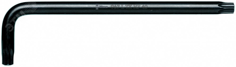 Ключ Г-образный 967 L TORX HF с фиксацией крепежа BlackLaser TX 10 x 85 мм WE-024162 Wera
